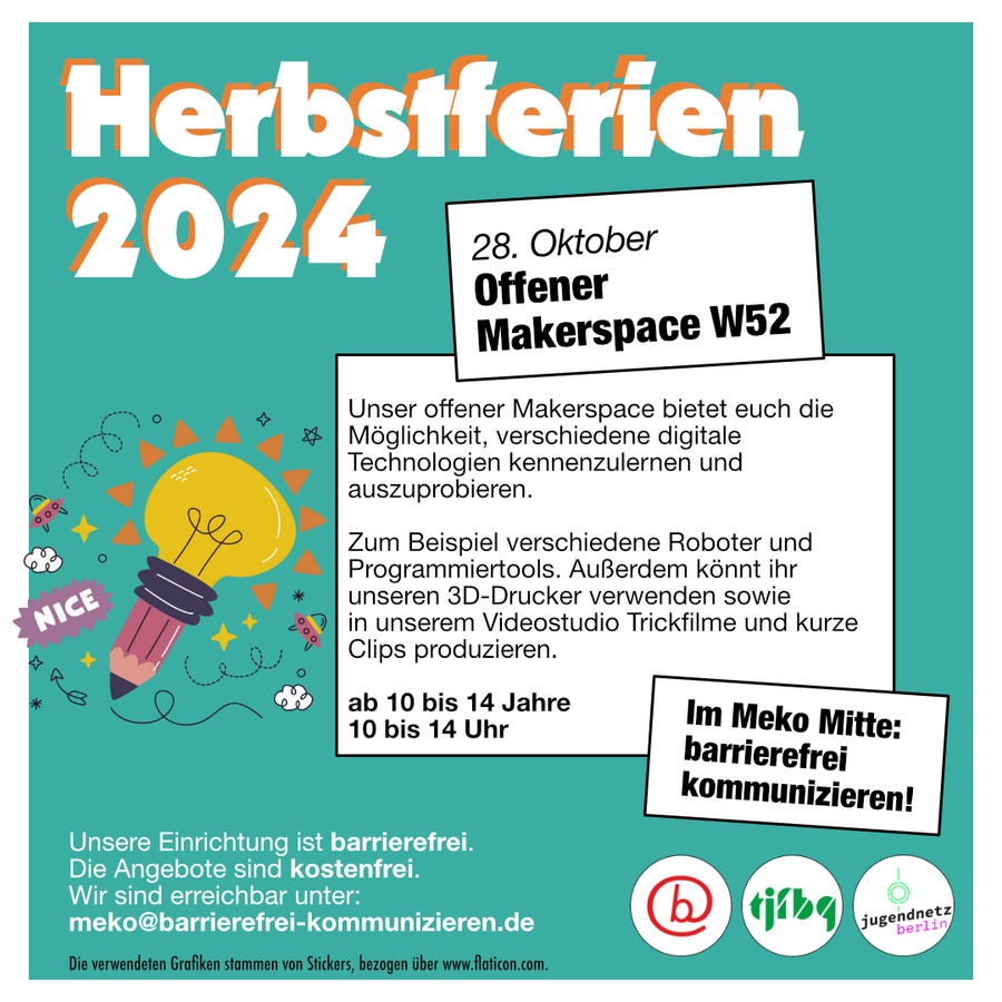 Flyer "Offener Makerspace W52"