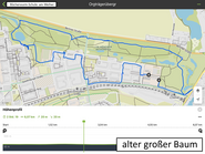 Screenshot der Route der Bücherwurm-Schule am Weiher