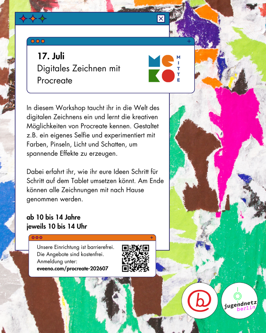 Flyer Digitales Zeichnen mit Procreate