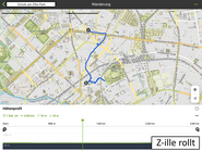Screenshot der Route der Schule am Zille-Park
