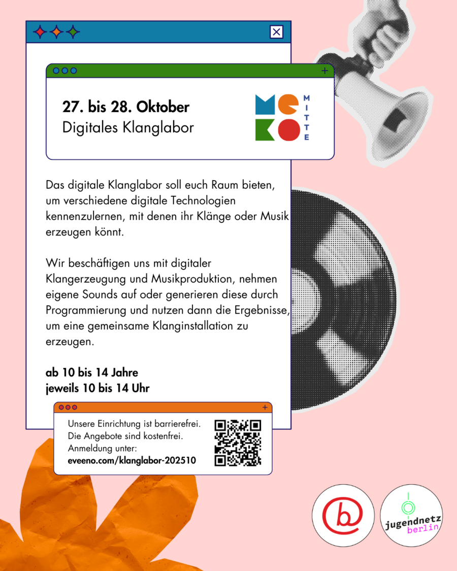 Flyer: Digitales Klanglabor