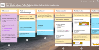 Screenshot eines Padlets