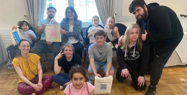 Kinder von barrierefrei kommunizieren! im Rathaussaal