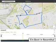 Screenshot der Route der Grundschule in Rosenthal