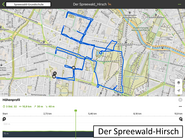 Screenshot der Route der Spreewald-Grundschule