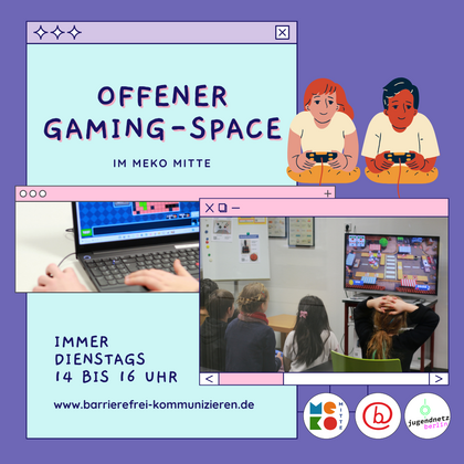 Flyer: Offener Gaming Space