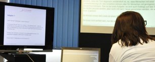 Hörsicht Berlin - Schriftdolmetscherinnen im Einsatz Workshop "Arbeiten leicht gemacht" - Schriftdolmetscherinnen mit Diktiersoftware