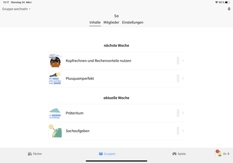  Beispiel, wie man Aufgaben einer bestimmten Gruppe für eine bestimmte Zeit zuweist
