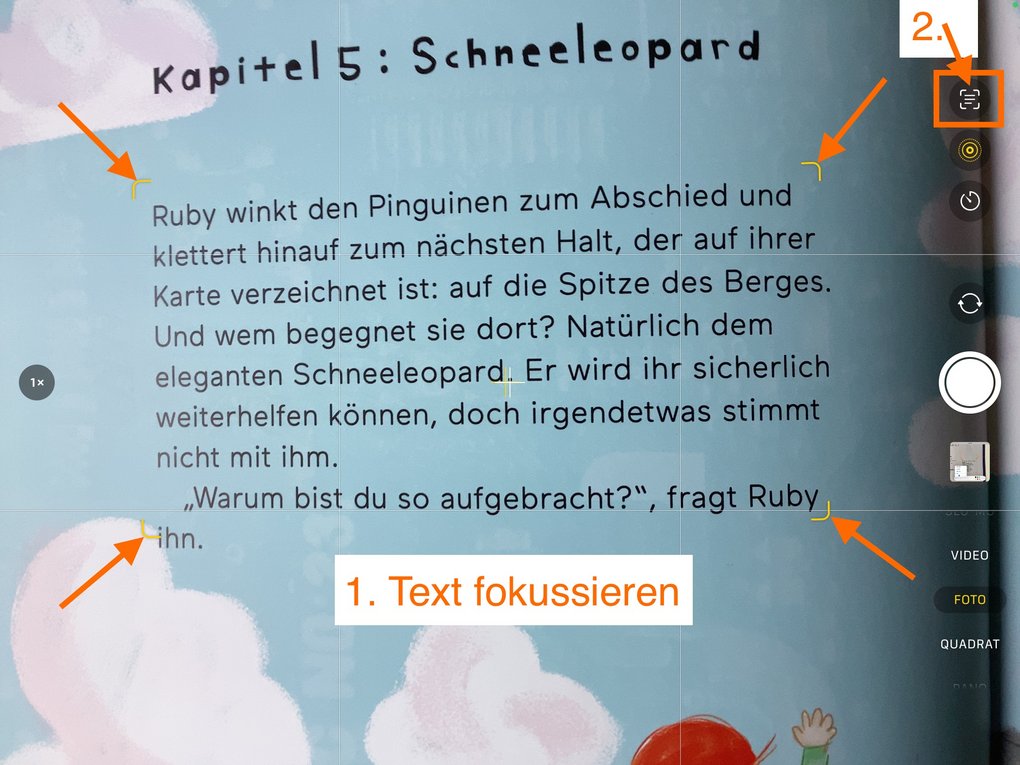 App-Screenshot - Infos im Text