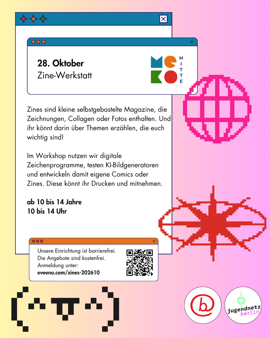 Flyer: Zine-Werkstatt