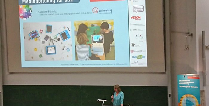 Susanne Böhmig als Sprecherin auf dem 35. GMK-Forum