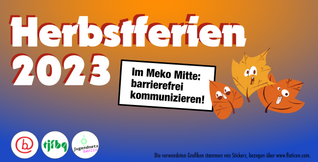 Flyer Herbstferien 2023 im Meko Mitte