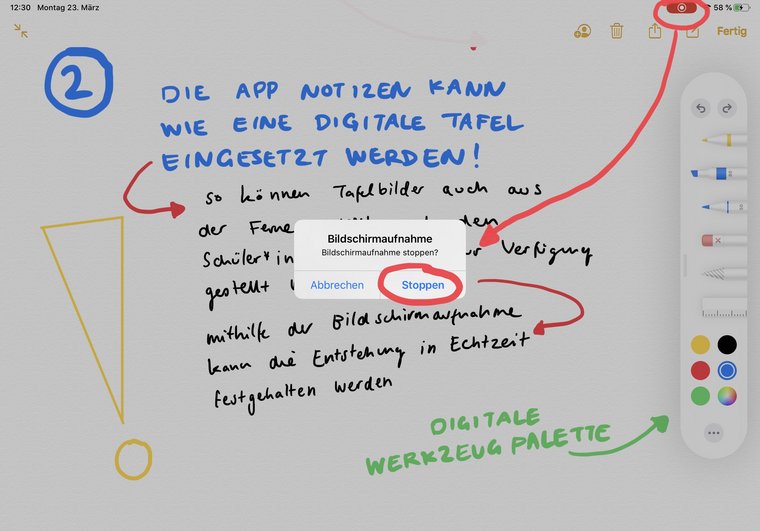Bilschirmaufnahme stoppen