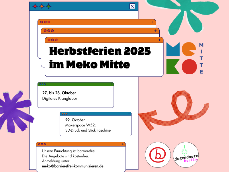 Flyer Herbstferien 2025 im Meko Mitte