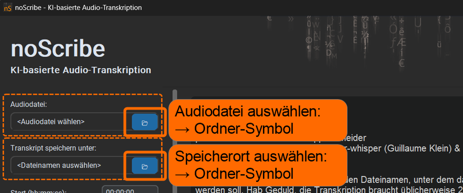 App-Screenshot - Infos im Text