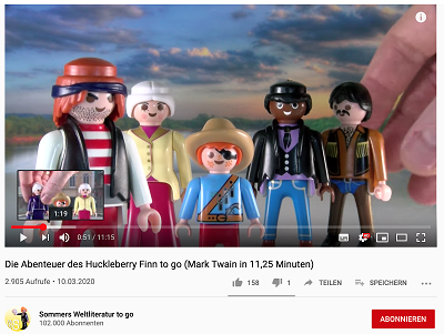 Screenshot Lernvideo Huckleberry Finn to go